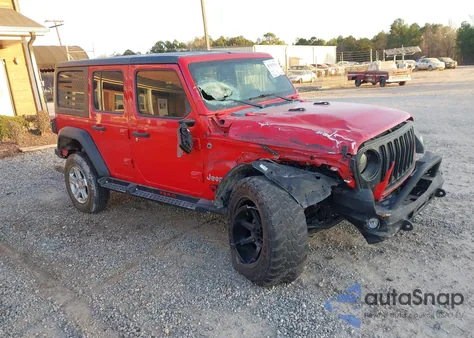 2018 Jeep Wrangler Unlimited Sport S 4X4 from USA, damaged, VIN 1C4HJXDG6JW108217